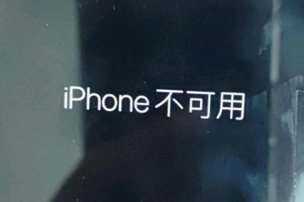 大冶苹果服务网点分享锁屏界面显示“iPhone 不可用”如何解决 