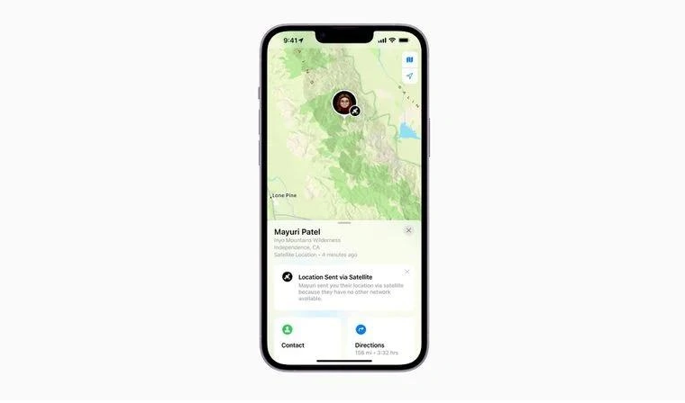 大冶苹果14维修分享iPhone14系列中 FindMy功能通过卫星分享位置方法教程 